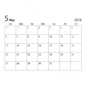 ゴールデンウィークの予定